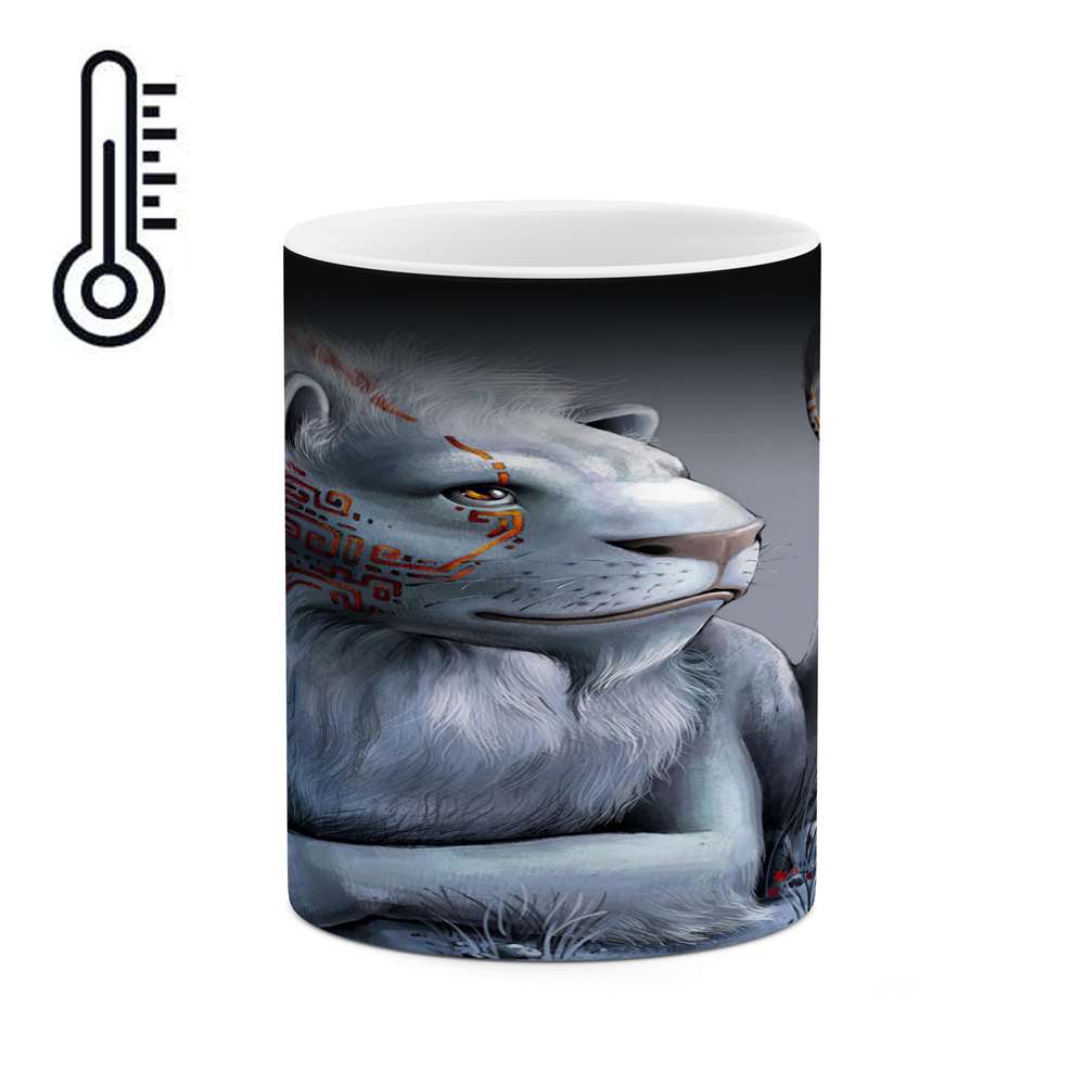 ماگ حرارتی کاکتی طرح نقاشی مدل mgh13911