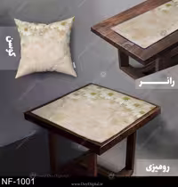 رانر و رومیزی گل سه بعدی کد NF-1001