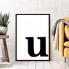 تابلو مدل حروف طرح u