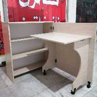 میز تحریر و کامپیوتر تاشو کتابخانه دار نازخاتون مناسب برای محیط های کوچک(ارسال رایگان تا باربری شهر شما)