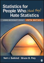 خرید و دانلود نسخه کامل کتاب Statistics for People Who (Think They) Hate Statistics Using Microsoft Excel (5TH EDITION) -   Pdf
