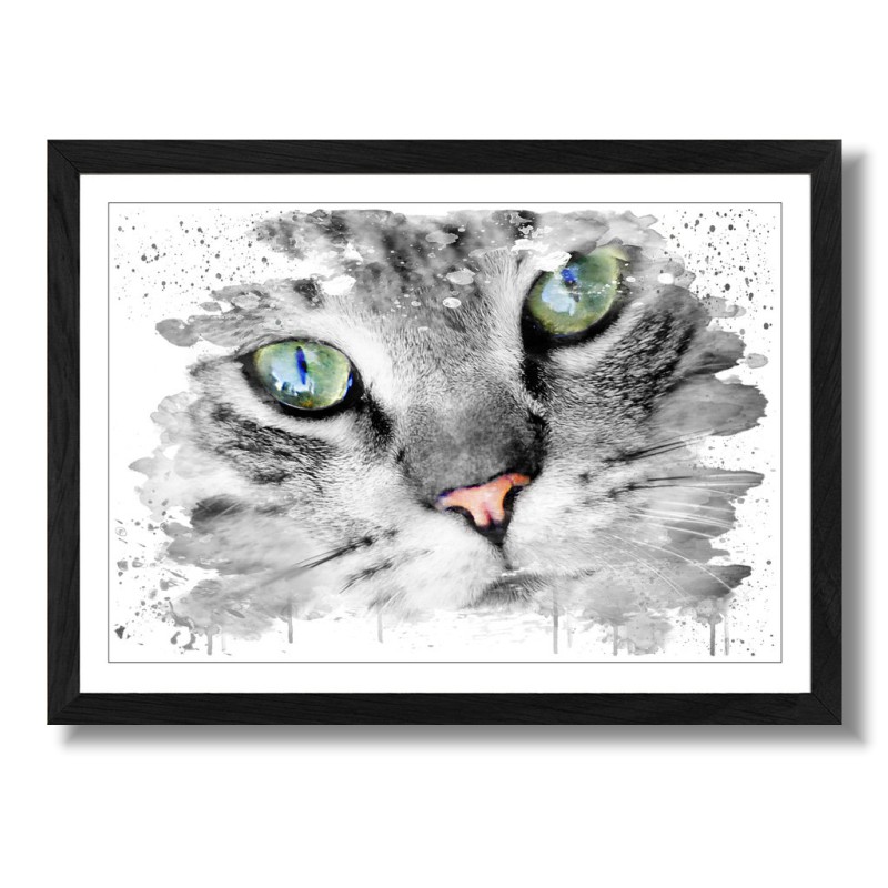 تابلو مدل دکوراتیو مدرن گربه