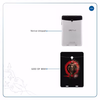 برچسب پوششی ماهوت مدل God-Of-War-Game مناسب برای تبلت وریکو Unipad