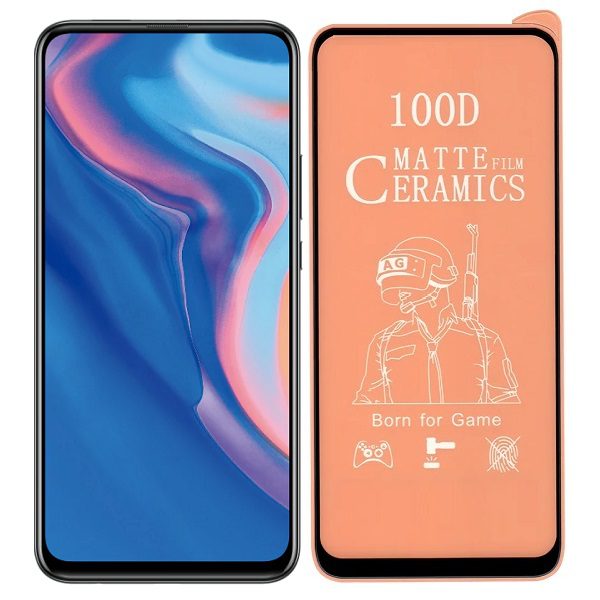 گلس محافظ صفحه نمایش سرامیکی مات هواوی Y9 prime 2019