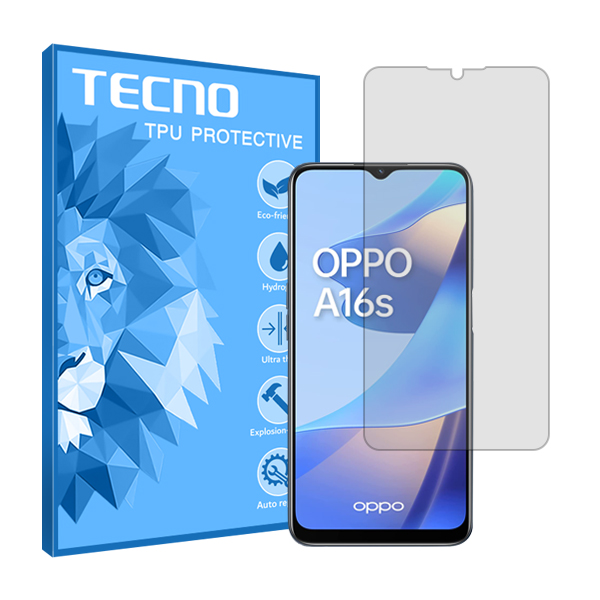 گلس اوپو A16s مدل هیدروژلی شفاف برند تکنو کد S