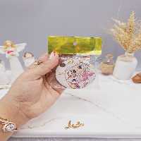 آینه چوبی فانتزی طرح گرد سایز متوسط