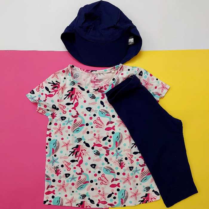 تیشرت و نیم لگ و کلاه