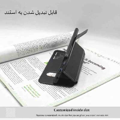 کیف کلاسوری کیوسک مدل KYSH-KGM-1 مناسب برای گوشی موبایل سامسونگ Galaxy A7 2018/A750 به همراه محافظ صفحه نمایش
