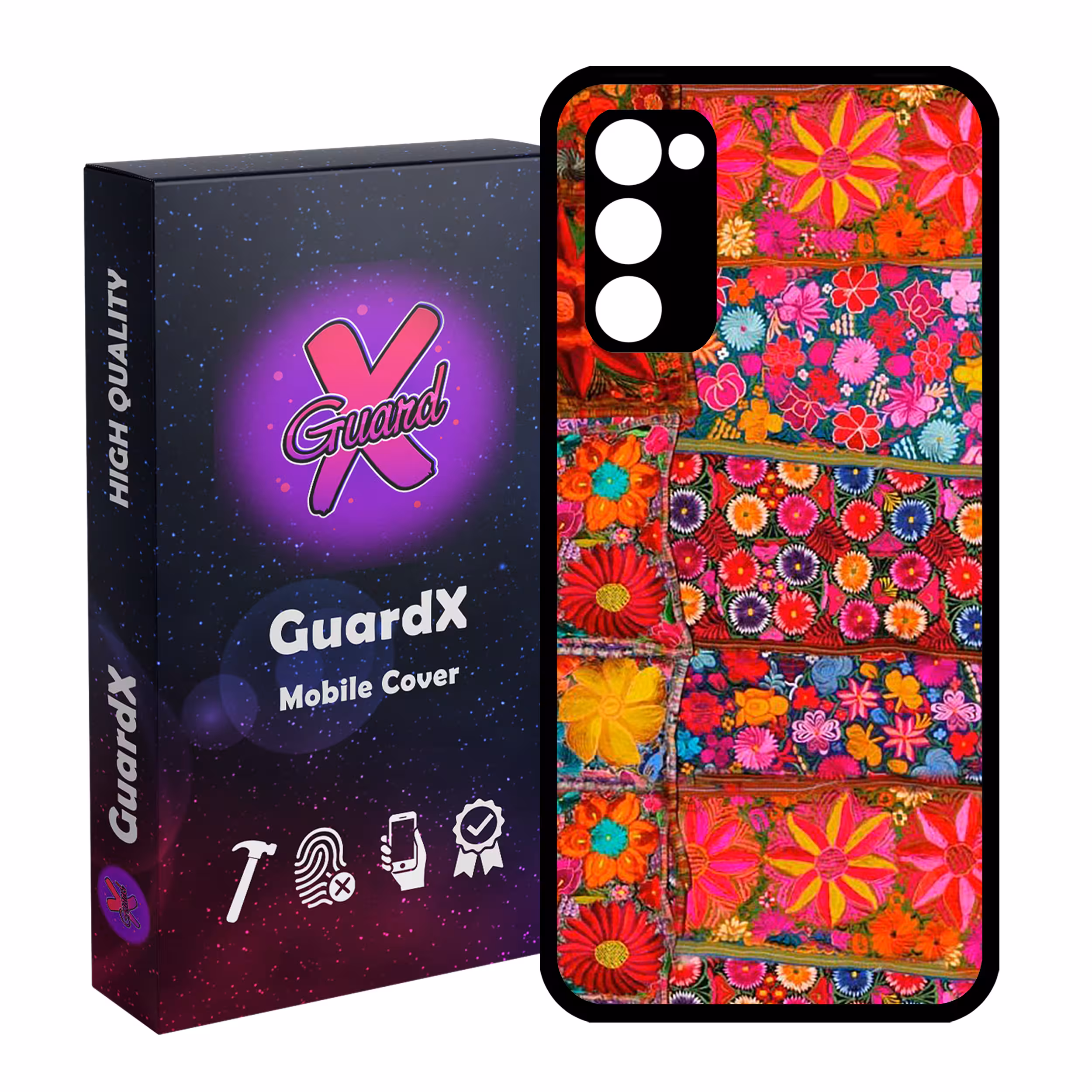 کاور گارد ایکس طرح رنگی مدل Glass10403 مناسب برای گوشی موبایل سامسونگ Galaxy S20 FE