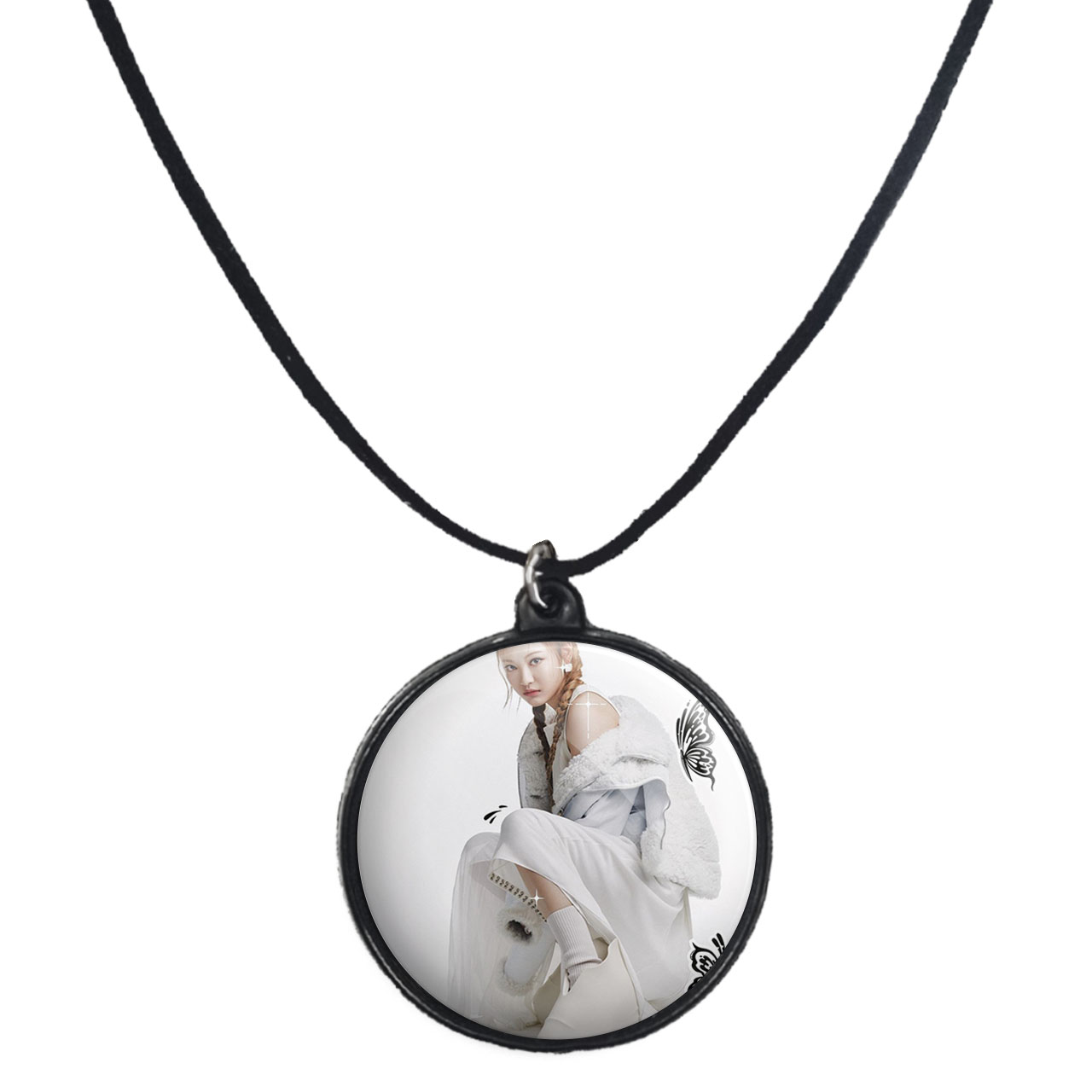 گردنبند پرمانه طرح aespa کد pmb.18525مدل دو طرفه