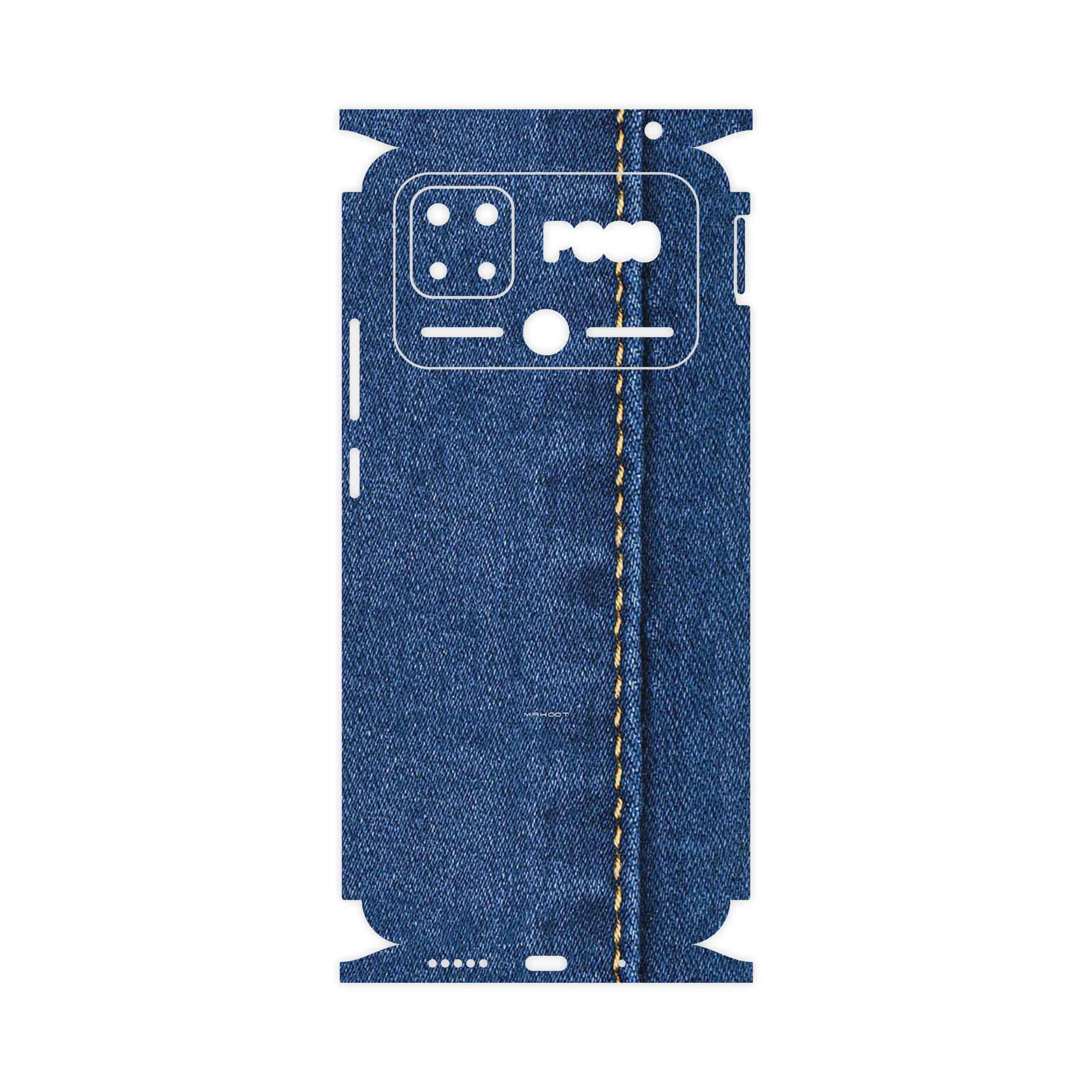 برچسب پوششی ماهوت مدل Fabric Texture 8-FullSkin مناسب برای گوشی موبایل شیائومی Poco C40