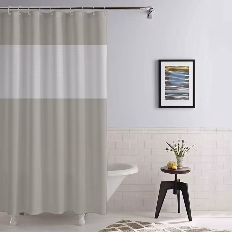 پرده حمام مدل 85 سایز 180x200 سانتی متر | کالا مکس