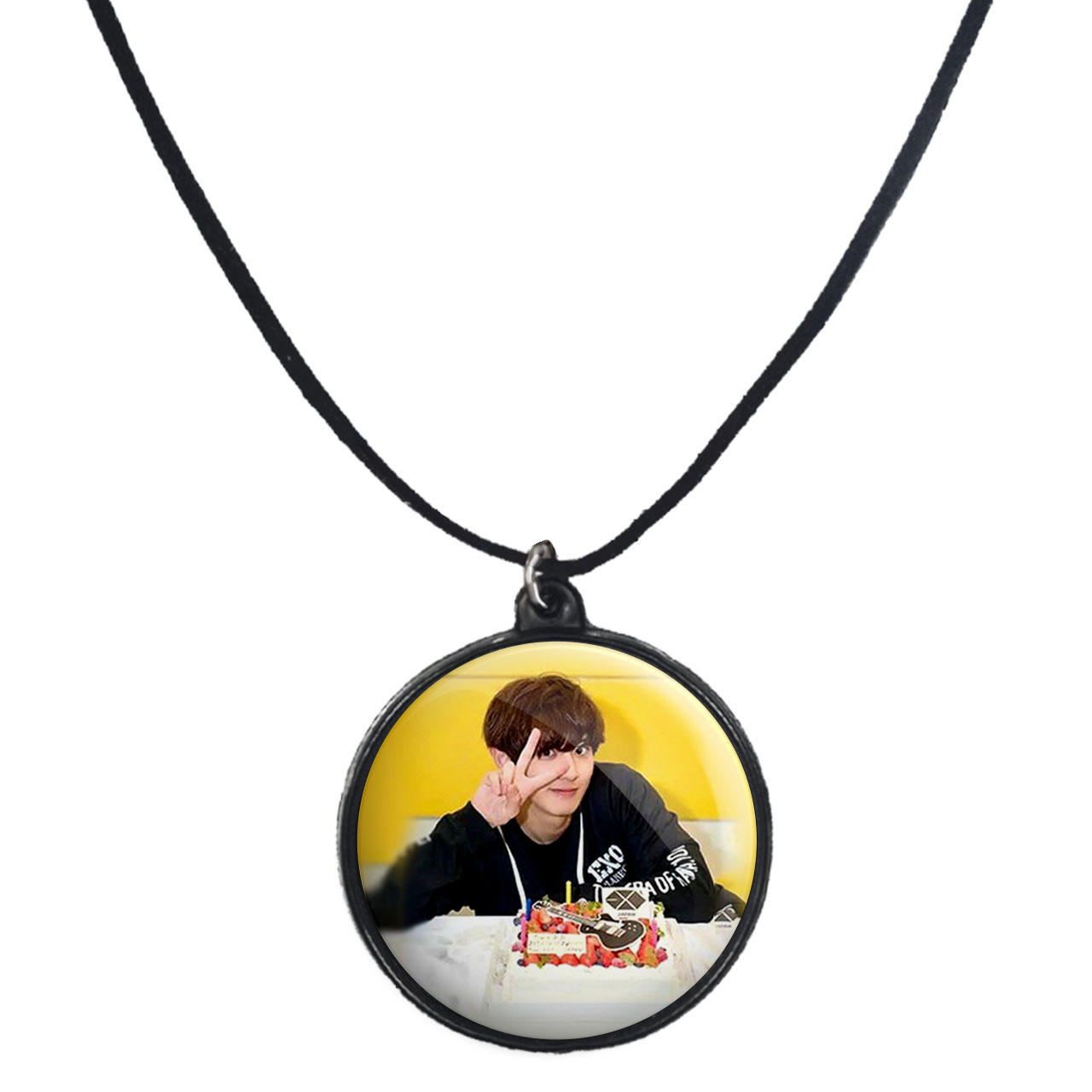 گردنبند پرمانه طرح exo کد pmb.14110 مدل دو طرفه