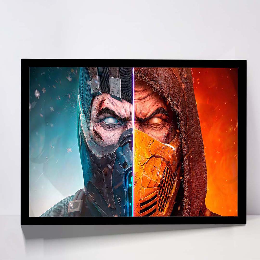 تابلو مدل scorpion mortal kombat  کد F-15045