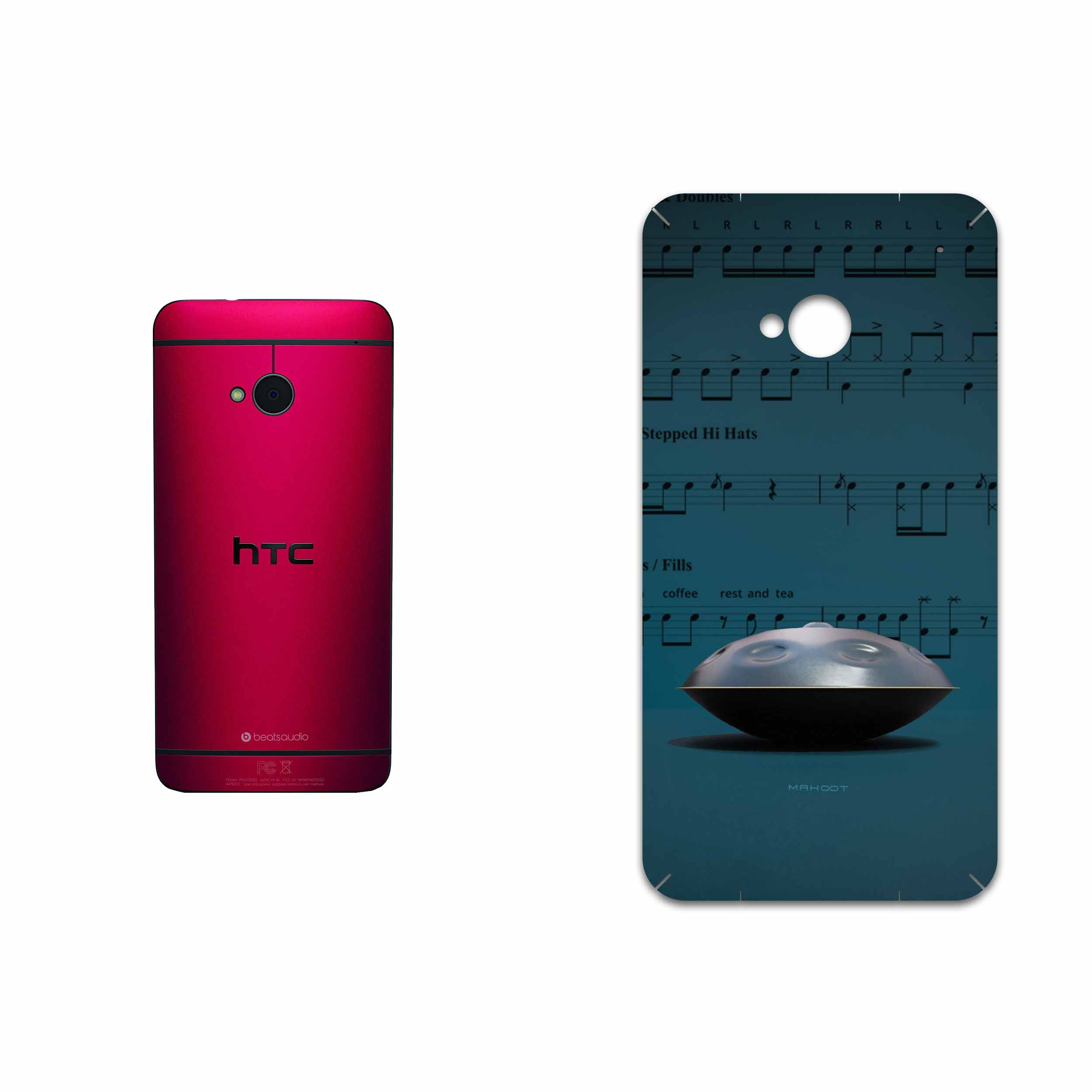 برچسب پوششی ماهوت مدل Hang Instrument مناسب برای گوشی موبایل اچ تی سی One M7