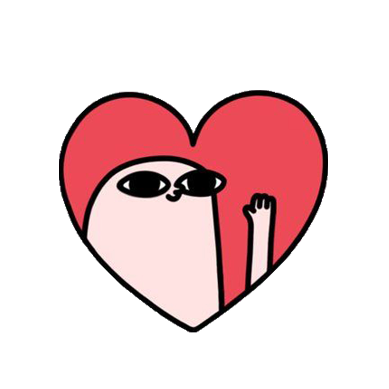 استیکر تزئینی موبایل طرح Love کد 1672