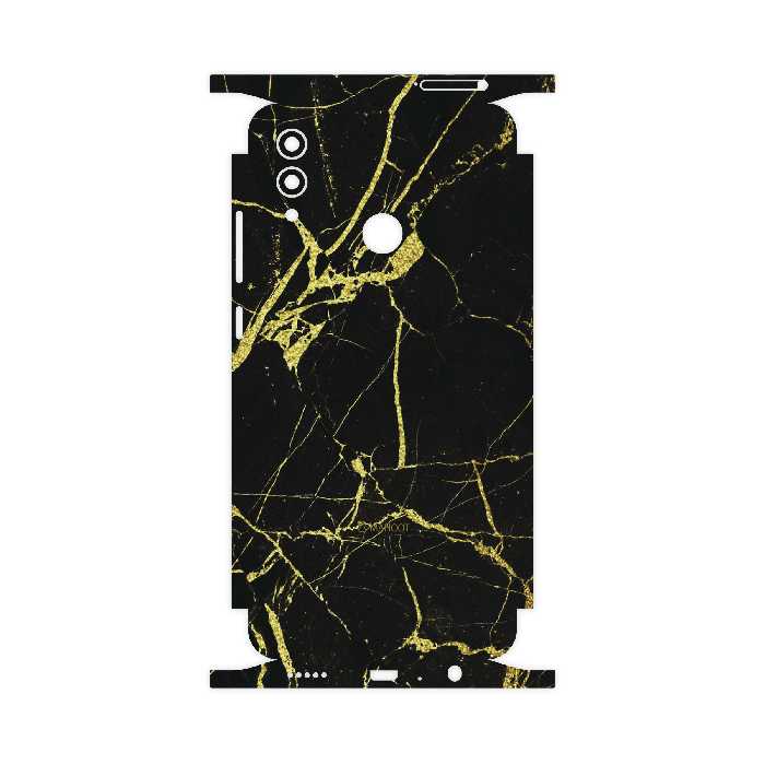 برچسب پوششی ماهوت مدل Graphite-Gold-Marble-FullSkin مناسب برای گوشی موبایل آنر 10 Lite