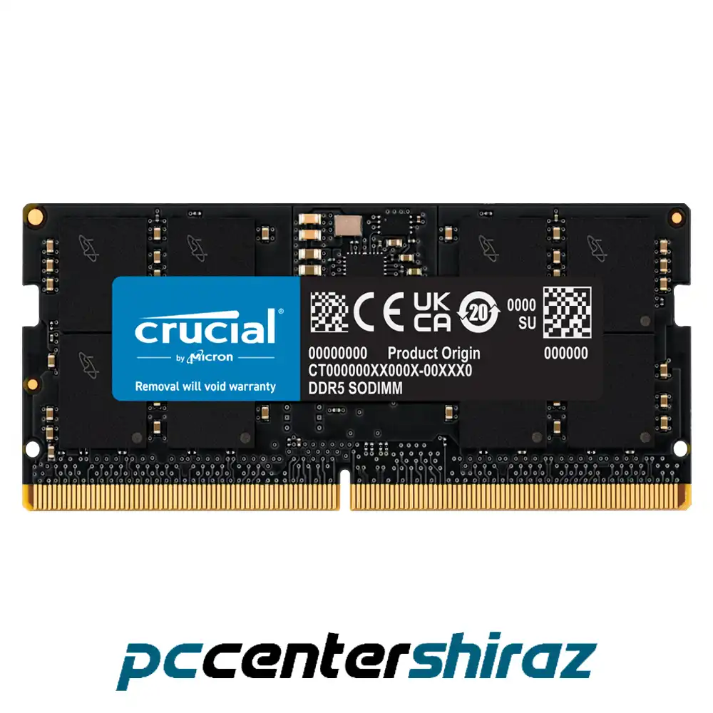 حافظه رم لپتاپ کروشیال 16 گیگابایت مدل Ram Crucial 16GB DDR5 5600MHZ