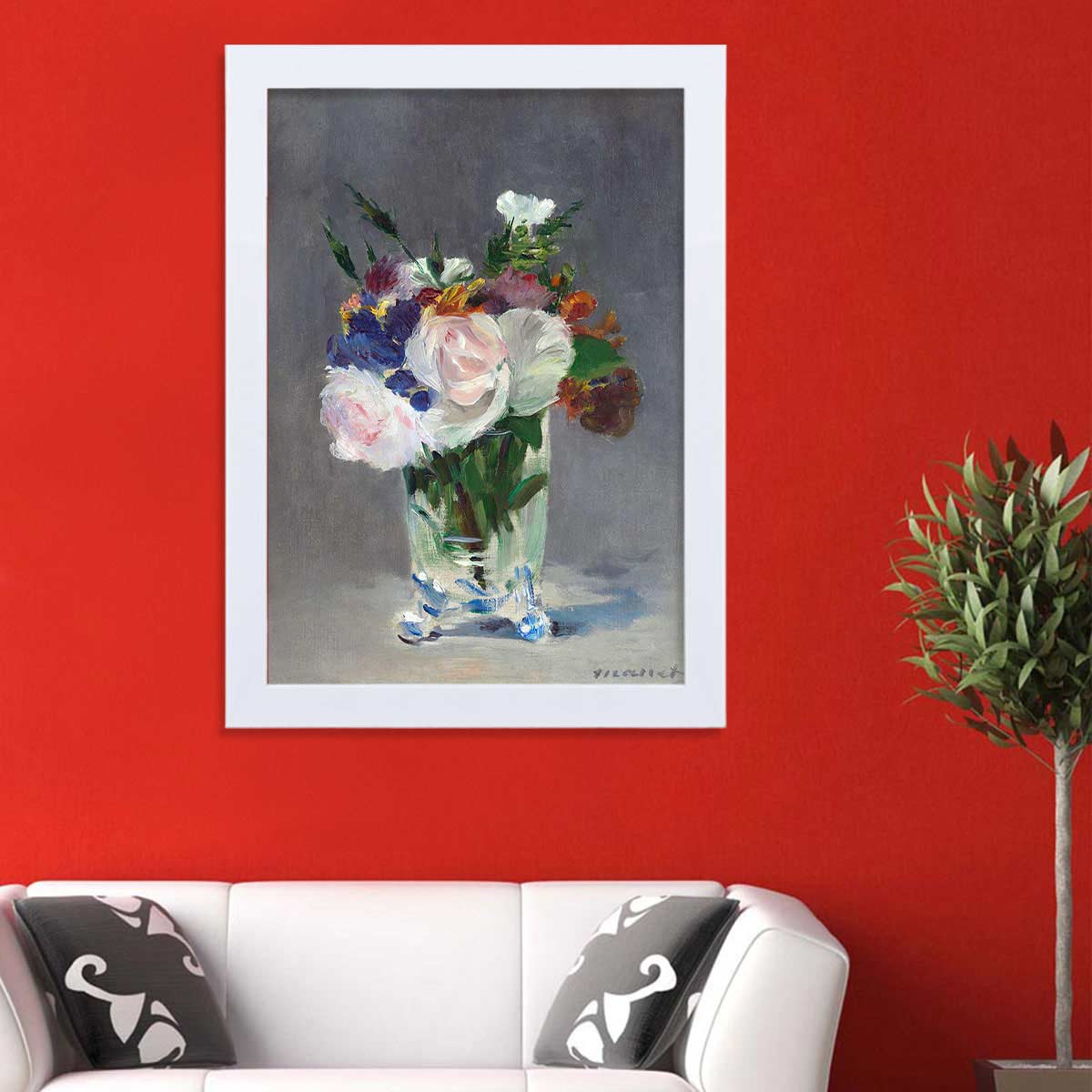 تابلو گالری استاربوی طرح گل مدل هنری HL267