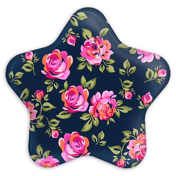 پیکسل خندالو طرح گل گلی مدل ستاره ای کد 2213