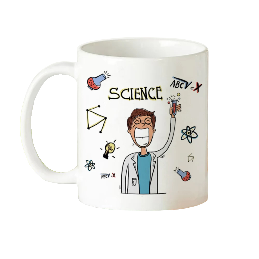 ماگ طرح دانشجو بیولوژی و آزمایشگاهی زیست شناسی