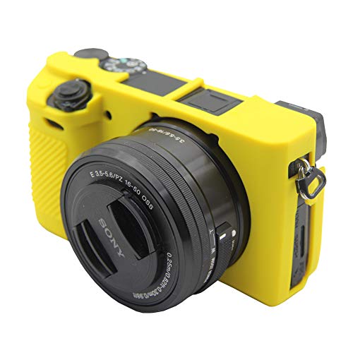 کاور سیلیکونی سونی 6300/Silicon cover of Sony camera Alpha 6400 رنگ زرد