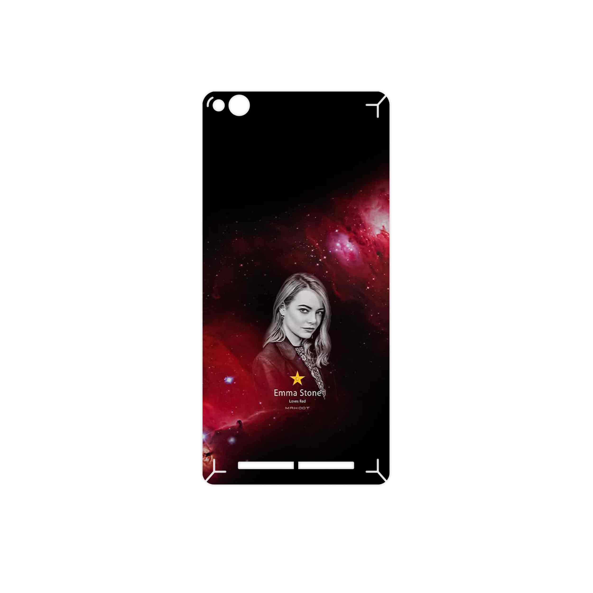 برچسب پوششی ماهوت مدل Emma Stone مناسب برای گوشی موبایل شیائومی Redmi 3