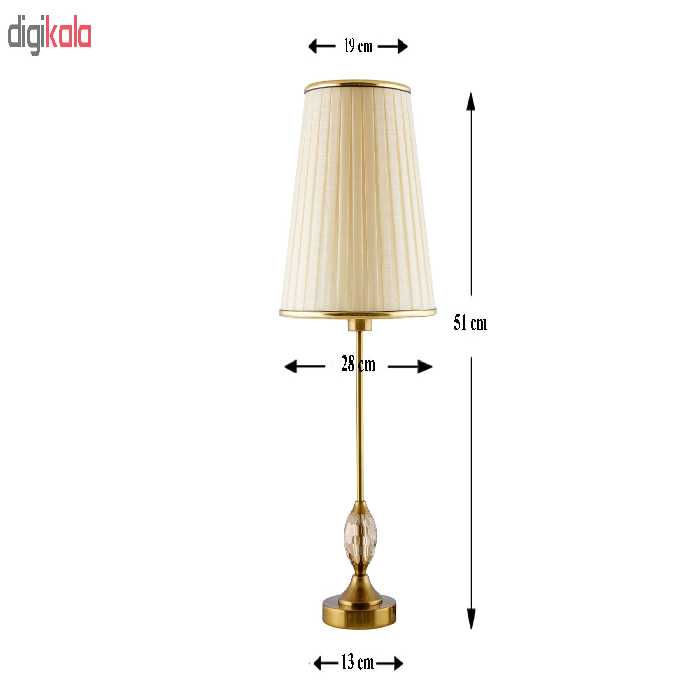 آباژور رومیزی اصفیان مدل ژاکلین کد MRK18