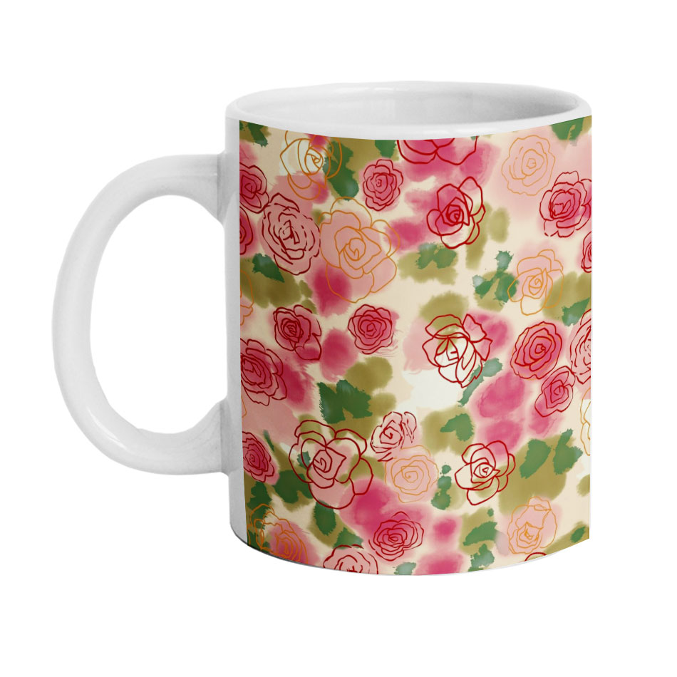 ماگ دارلی طرح گل فانتزی مدل MG1705