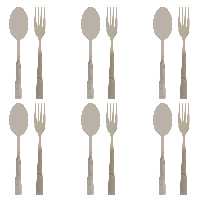 سرویس قاشق و چنگال غذاخوری 12 پارچه کد edax