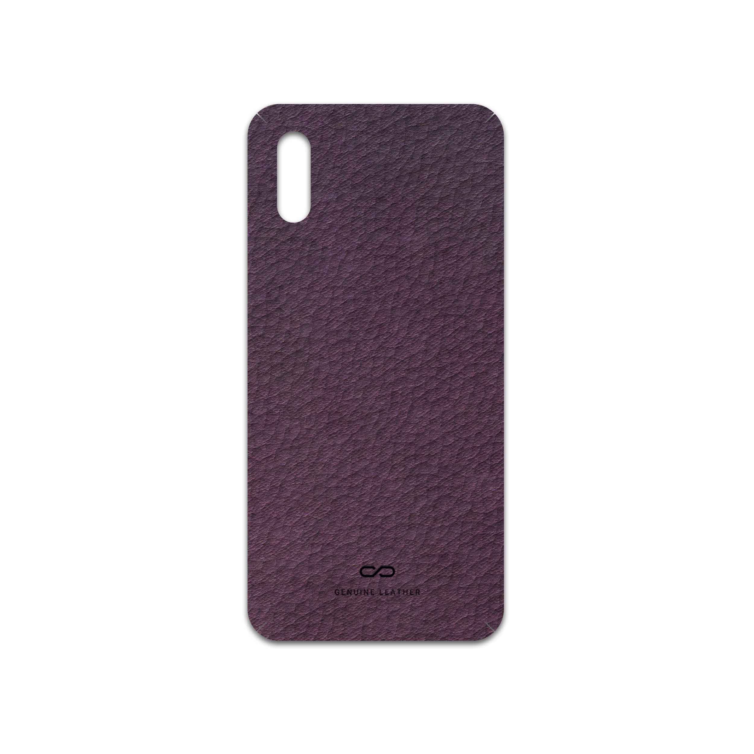 برچسب پوششی ماهوت مدل Purple-Leather مناسب برای گوشی موبایل شیائومی Redmi 9i Sport