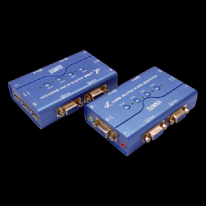 سوییچ KVM چهار پورت کی نت پلاس مدل Auto USB