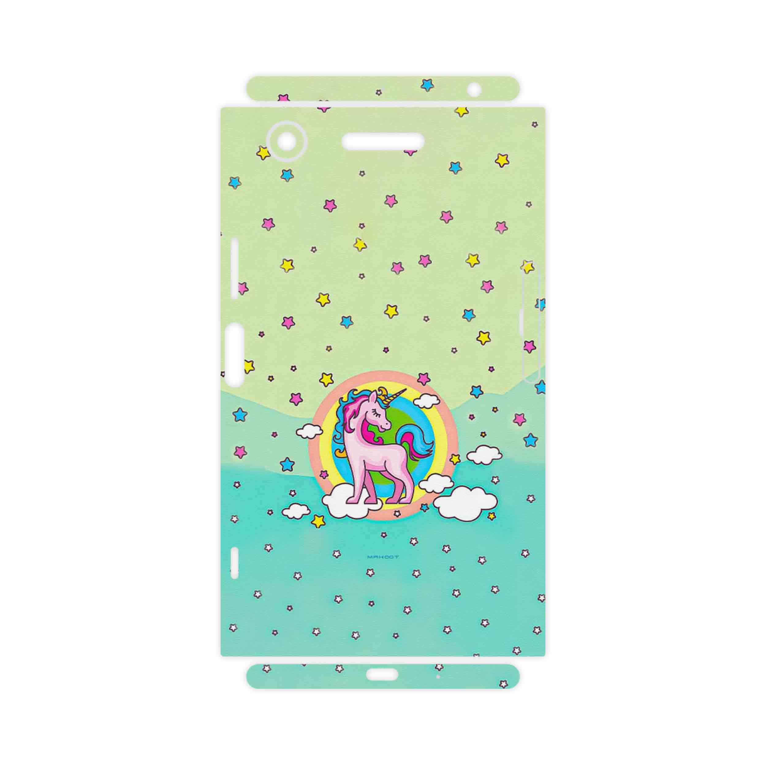 برچسب پوششی ماهوت مدل Rainbow unicorn adventure-FullSkin مناسب برای گوشی موبایل سونی Xperia XZ1