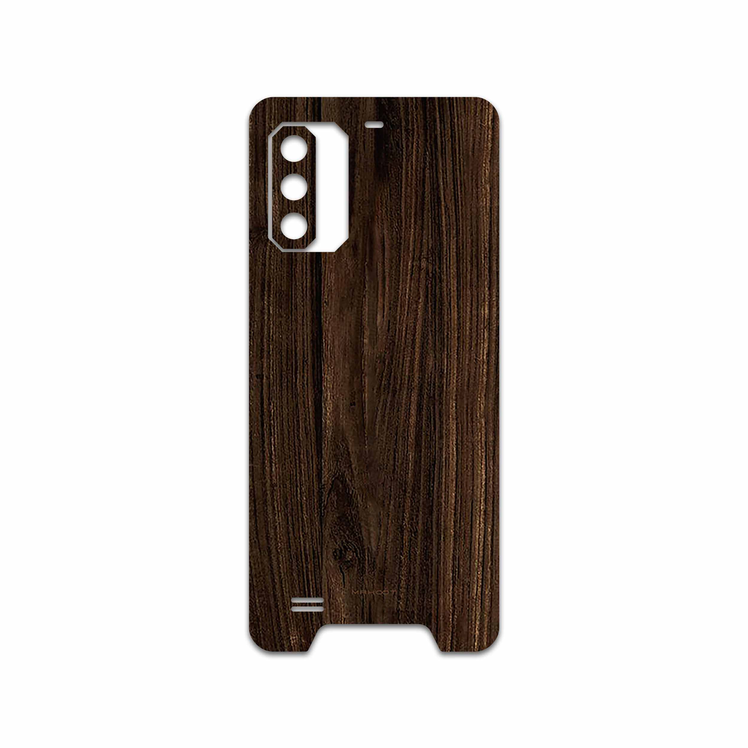 برچسب پوششی ماهوت مدل Dark Walnut Wood مناسب برای گوشی موبایل یولفون Armor 7