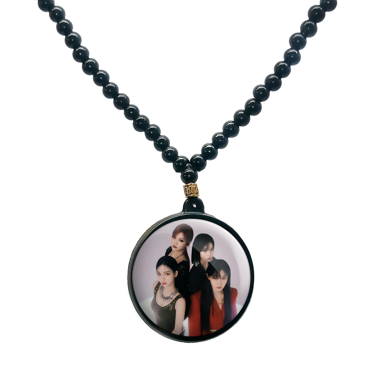 گردنبند پرمانه طرح aespa کد pmd.18503 مدل دو طرفه