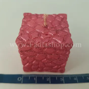 شمع مکعب 8 تایی سرخابی