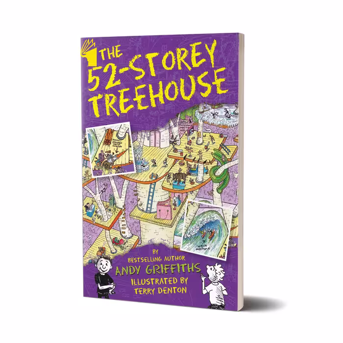 کتاب The 52-Story Treehouse اثر Andy Griffiths انتشارات معیار علم