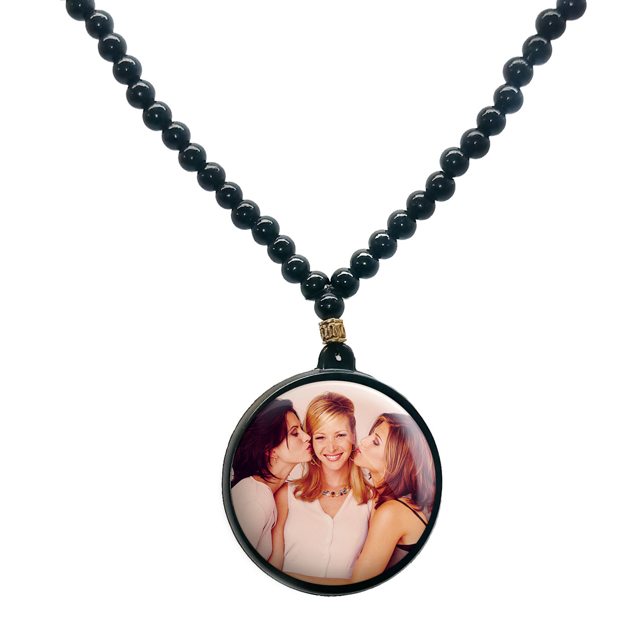 گردنبند پرمانه طرح فرندز کد pmd.18834 مدل دو طرفه