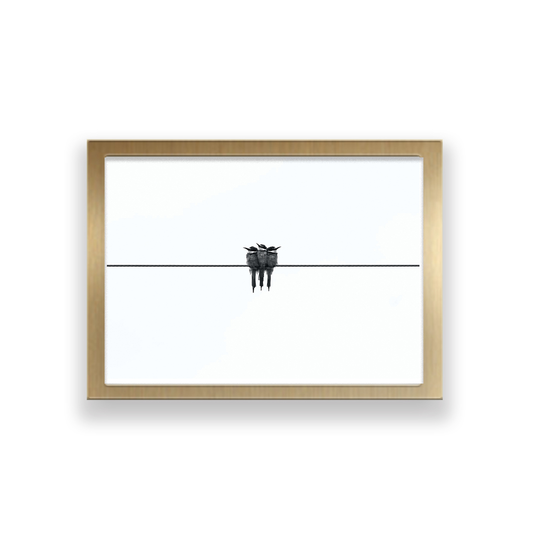 تابلو طرح مینیمال پرنده