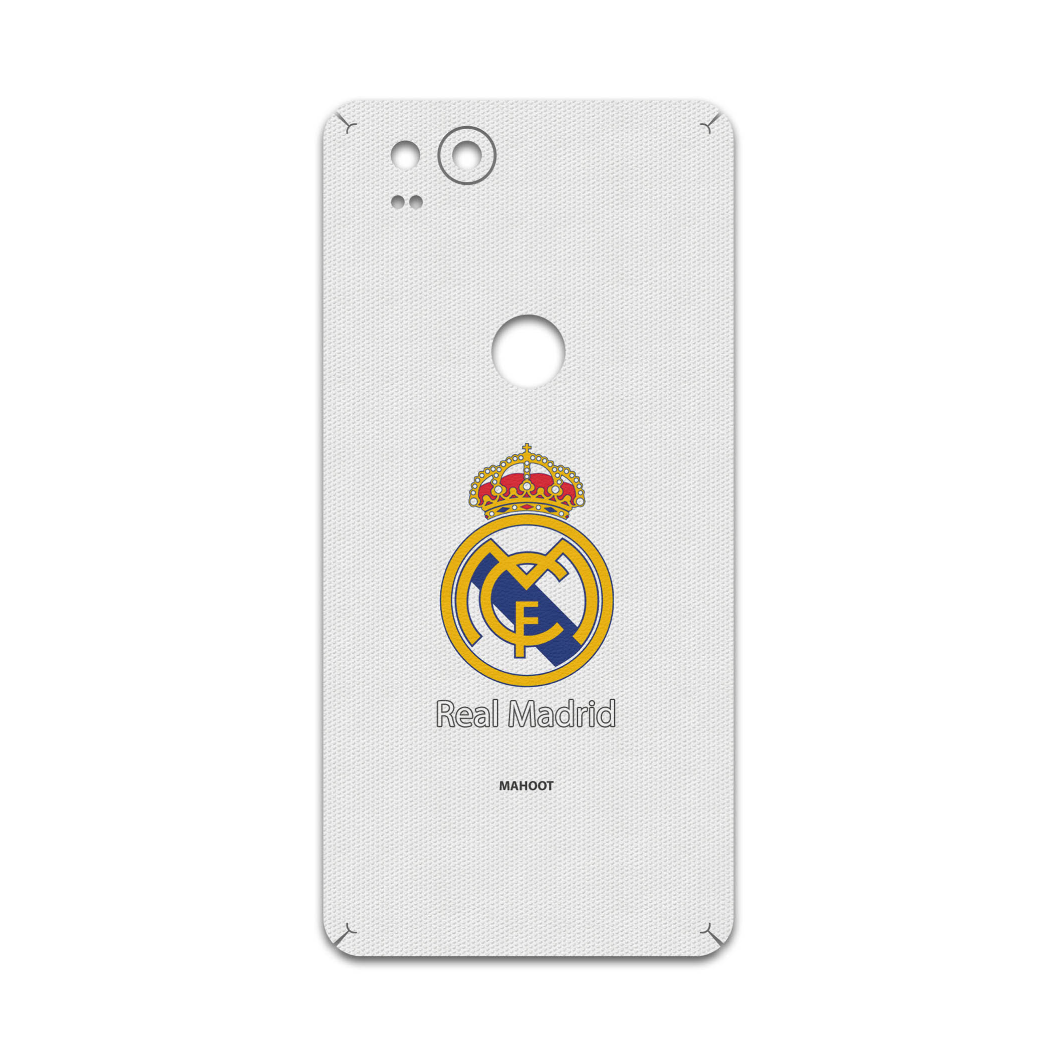 برچسب پوششی ماهوت مدل REAL-MADRID-FC مناسب برای گوشی موبایل گوگل Pixel 2