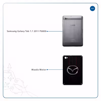 برچسب پوششی ماهوت مدل Mazda Motor مناسب برای تبلت سامسونگ Galaxy Tab 7.7 2011 P6800