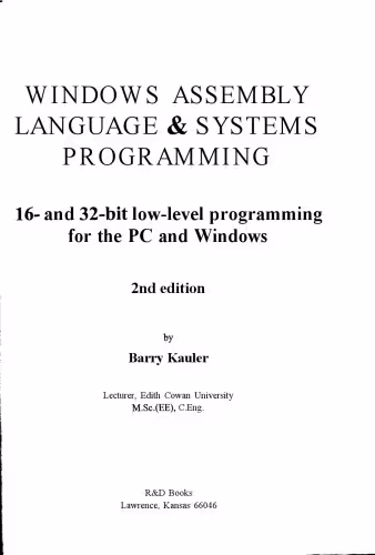 خرید و دانلود نسخه کامل کتاب Windows Assembly Language and Systems Programming