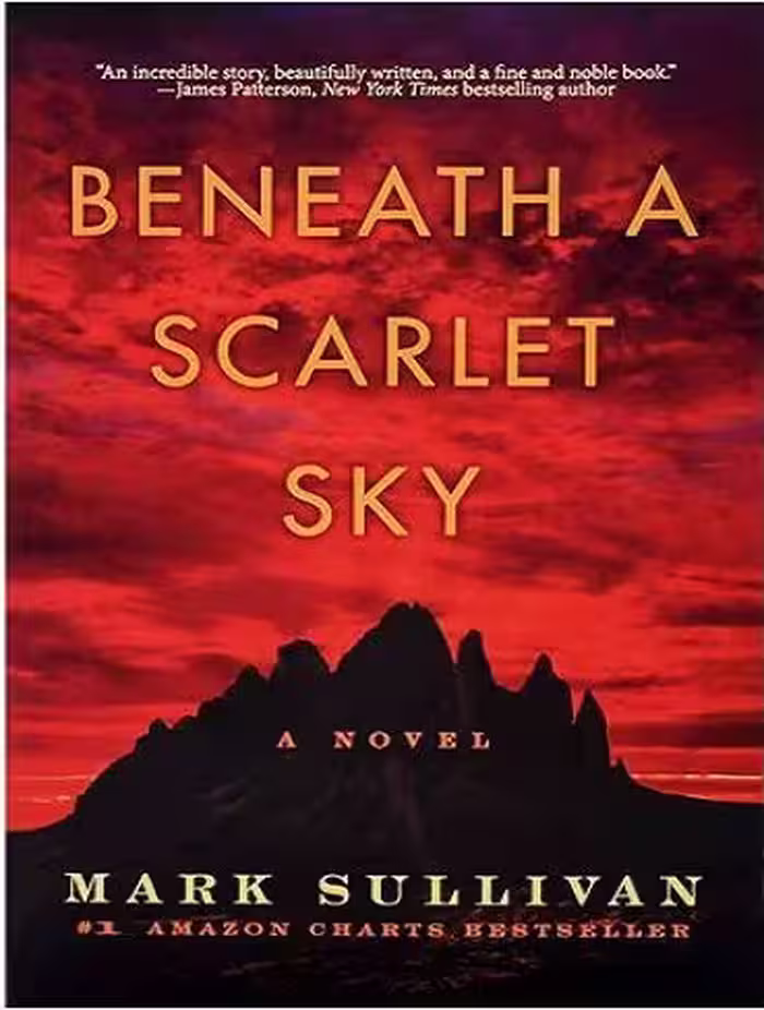 Beneath a Scarlet Sky کتاب زیر یک آسمان سرخ