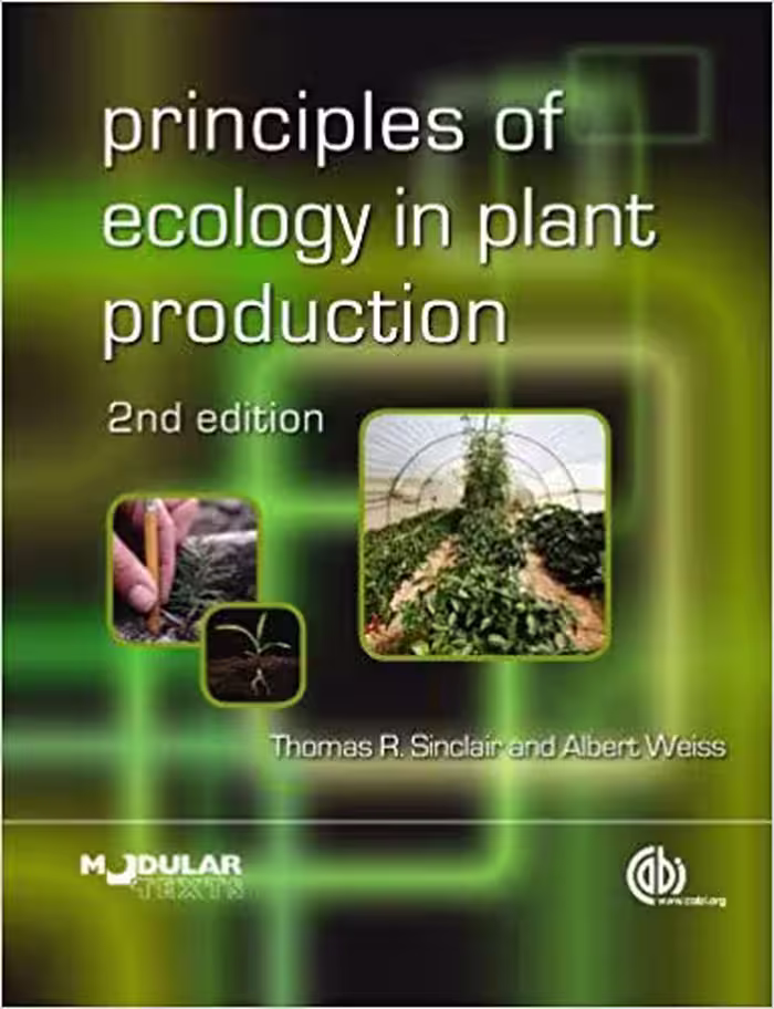 خرید و دانلود نسخه کامل کتاب Principles of Ecology in Plant Production (Animal &amp; Veterinary Science)