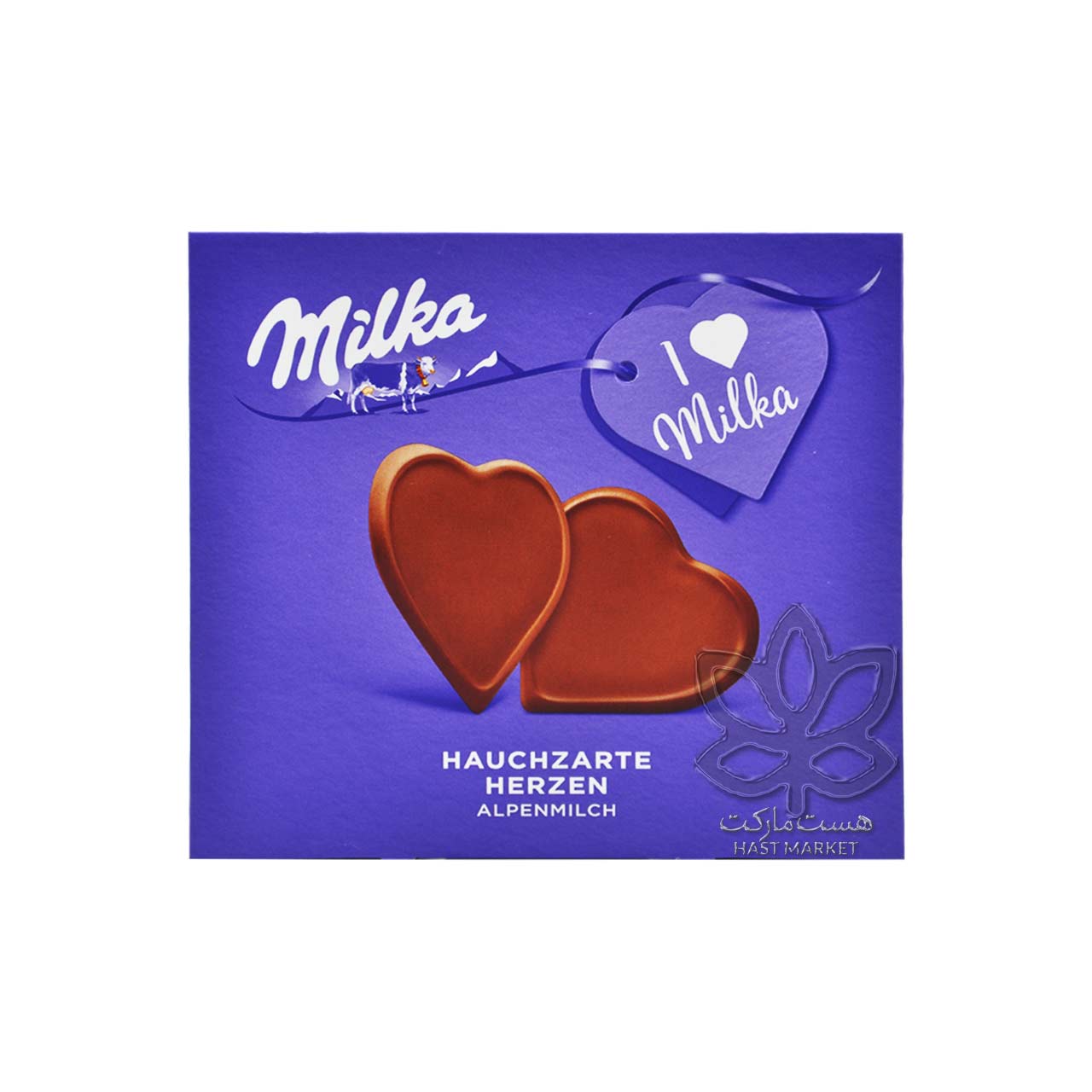شکلات شیری قلبی 130 گرم کادویی میلکا - milka