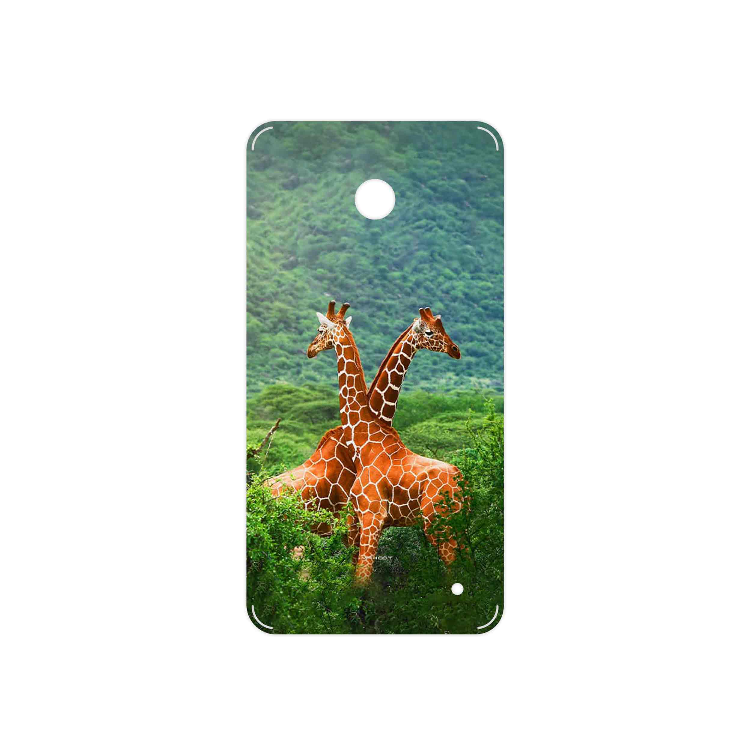 برچسب پوششی ماهوت مدل Giraffe مناسب برای گوشی موبایل نوکیا Lumia 630