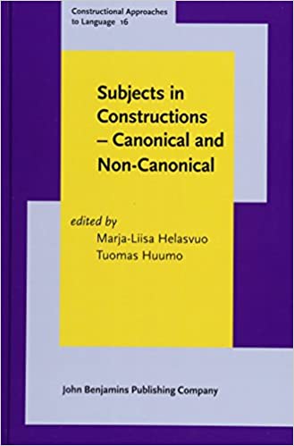 خرید و دانلود نسخه کامل کتاب Subjects in Constructions – Canonical and Non-Canonical - Pdf