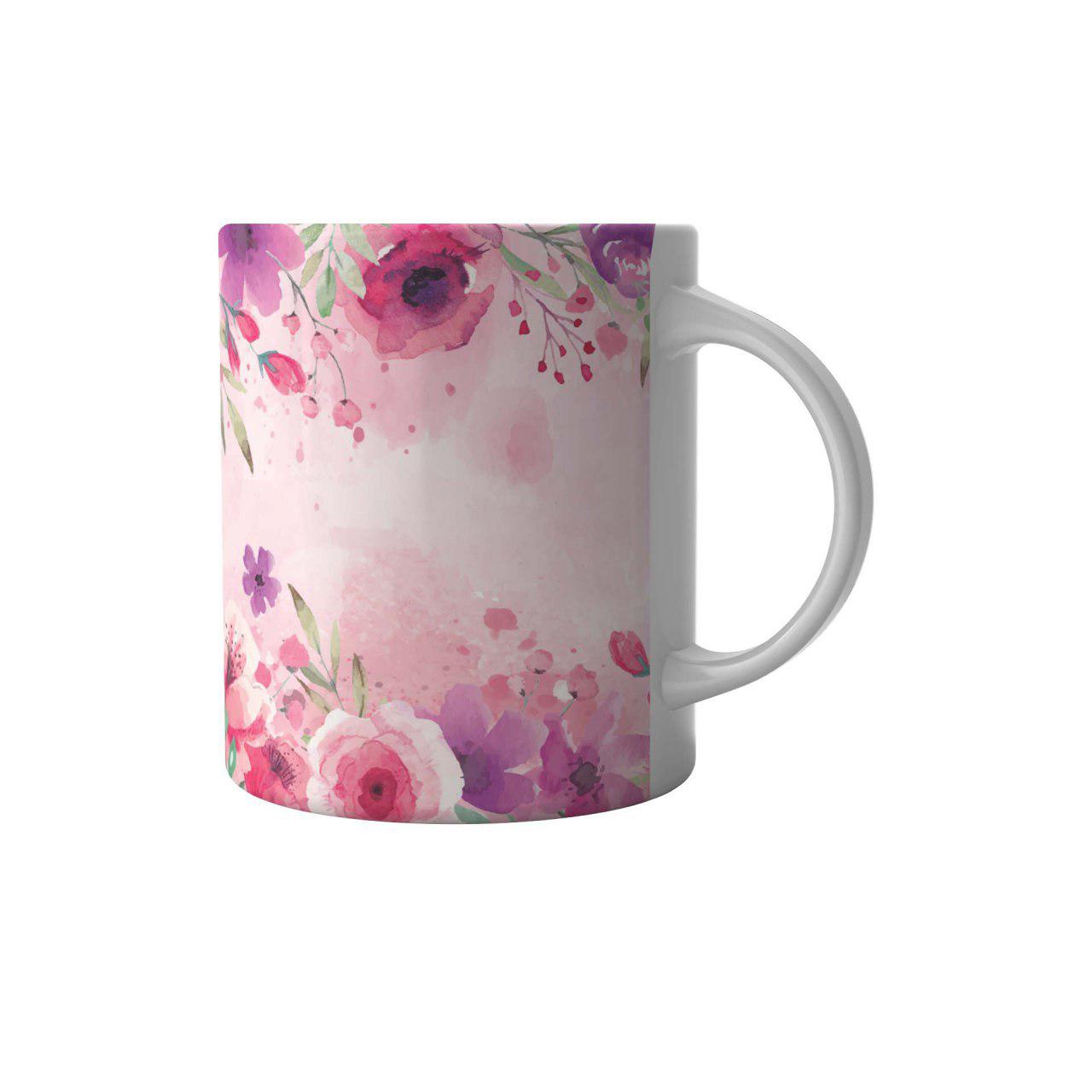 ماگ طرح گل کد 209