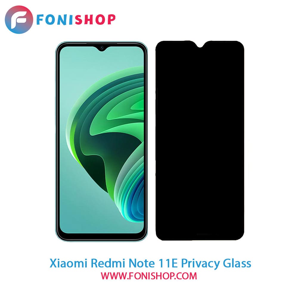 گلس محافظ صفحه نمایش پرایوسی شیائومی Xiaomi Redmi Note 11E