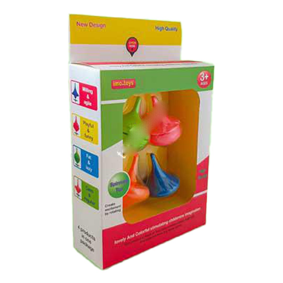 اسباب بازی آموزشی فرفره نشکن جعبه ای ست 4 عددی